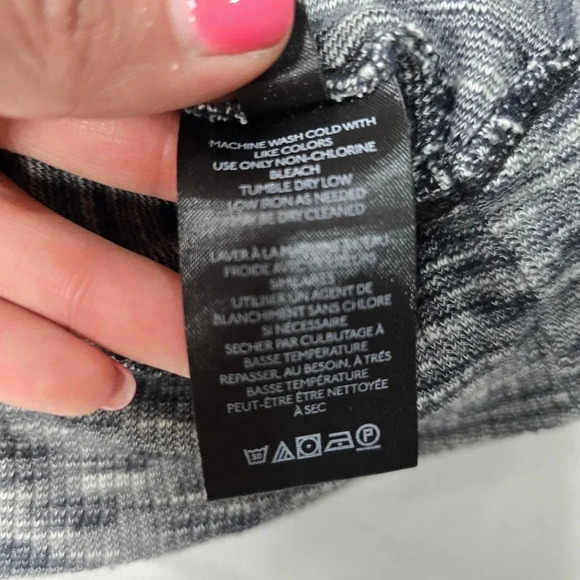 By Anthropology Sweater Size Small Long Dolman Sleeve Heather Gray Cotton - Picture 5 of 6